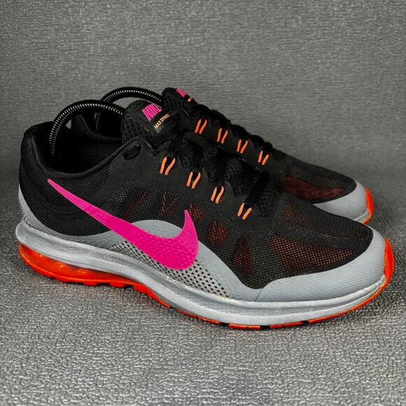 π΄ Nike Max Dynasty 2 Women`s Size 10 Black Pink Athletic Shoes 852445-002 - Picture 3 of 8
